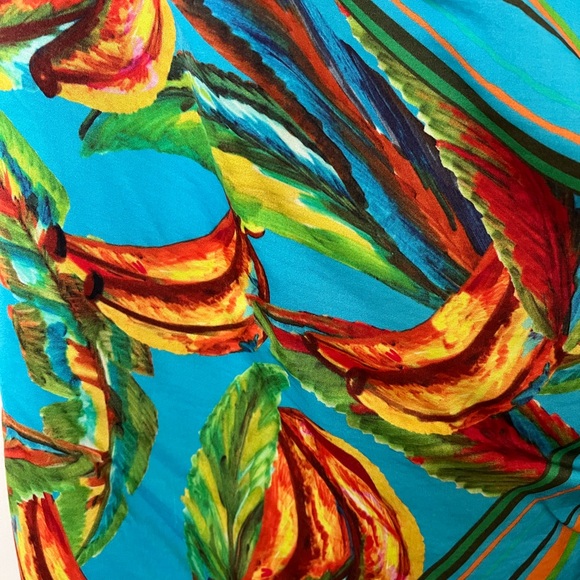 FARM Rio | Tropical Blue Banana Print Mini Wrap Dress - Picture 7 of 10